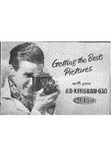 Rank Kershaw 630 manual. Camera Instructions.